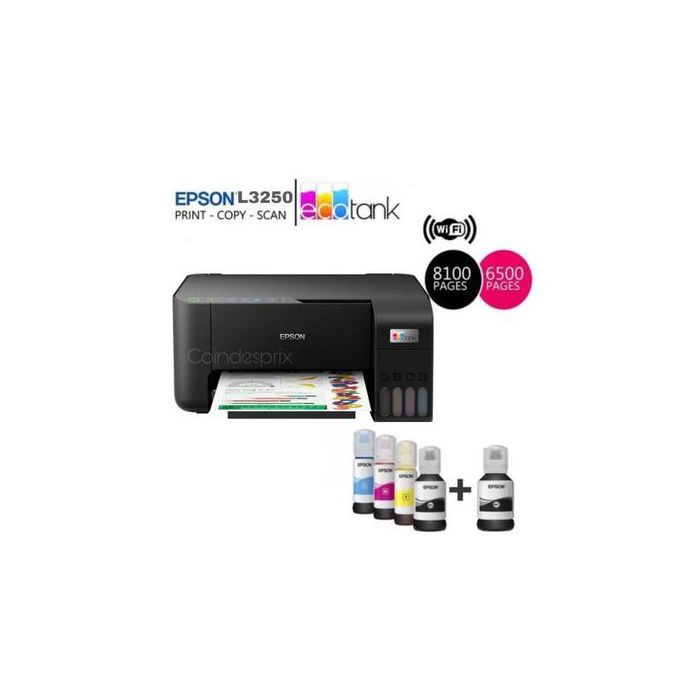 Epson EcoTank L3250 Imprimante WiFi multifonction à réservoirs rechargeables