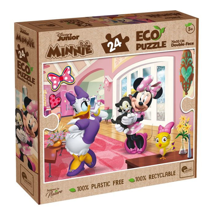 ECO-PUZZLE 24 PCS DOUBLE FACE MINNIE