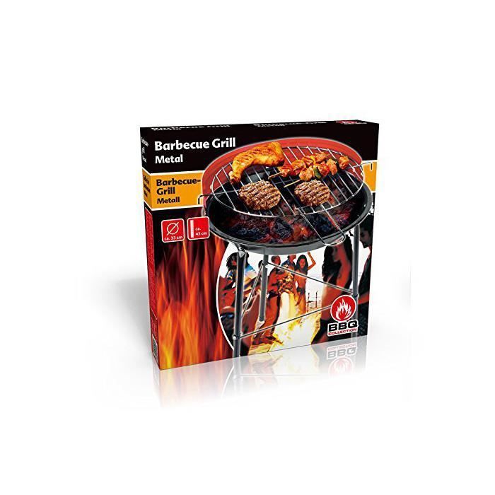 Barbecue à Charbon - Non spécifié - Modèle Non spécifié - Idéal Camping - Noir - Manuel