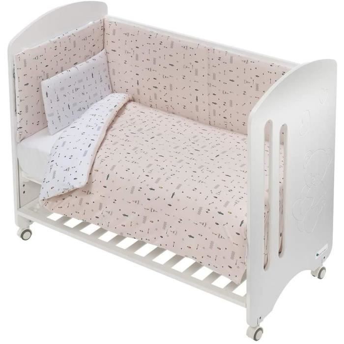 Housse de couette - Interbaby - Tipi - 70 x 140 cm - Coton tricoté - 3 pièces