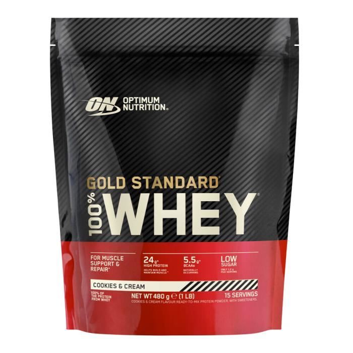 Whey isolate Optimum Nutrition - Gold Standard 100% Whey - Cookies & Cream 480g