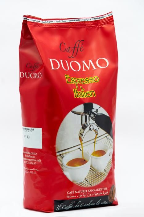 CAFFE DUOMO-Café grains ESPRESSO ITALIEN Robusta-Arabica-1KG
