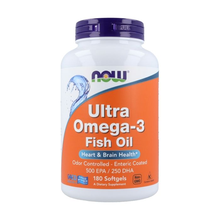 Now Foods, Ultra Omega-3, EPA/250 500 DHA,180 gélules.