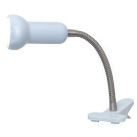 Lampe de bureau à pince Fabio - E14 - blanc