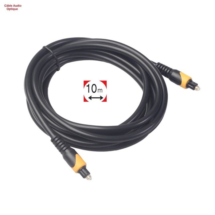 cable 10M fibre optique robuste sortie audio numérique Dvd Tv Amplifier 2-4000/