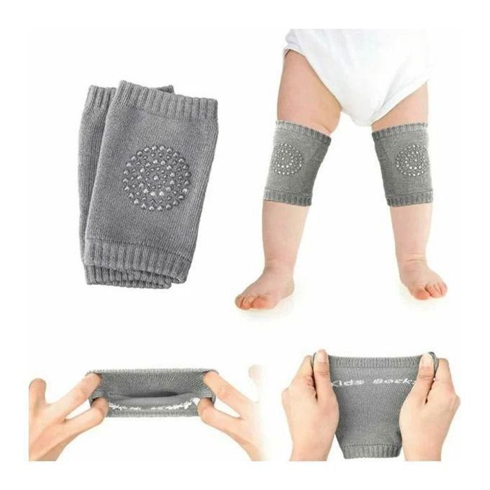 Lot de 2 Genouillères de sécurité en coton pour bébé - Couleurs aléatoires