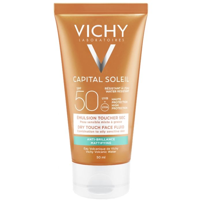 Eau de toilette Vichy IDÃ‰AL SOLEIL emulsion anti-brillance toucher sec SPF50 50 ml Mixte