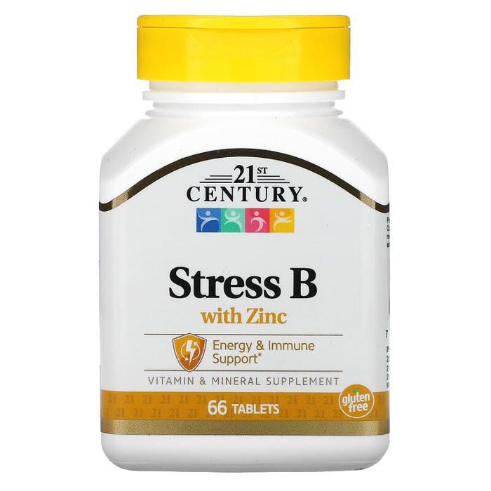 Stress B avec zinc 66 comprimés(Anti stress) USA