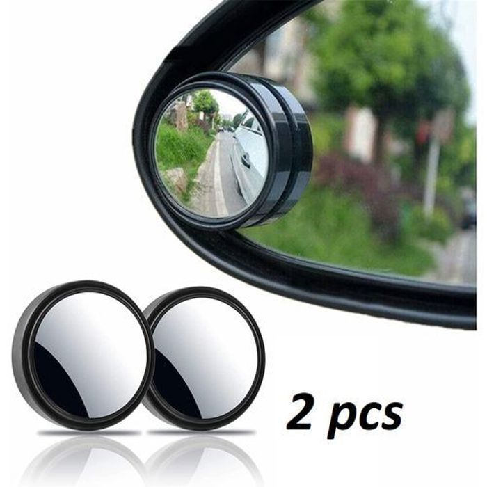 2 PCS Offfre Mini Rétroviseurs ronds Pour Voiture ajustement Auto adhésif