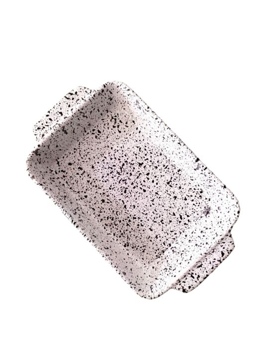 Plat à Four - Granite - Rectangulaire - 30 cm x 18 cm - Porcelaine - Compatible Lave-Vaisselle
