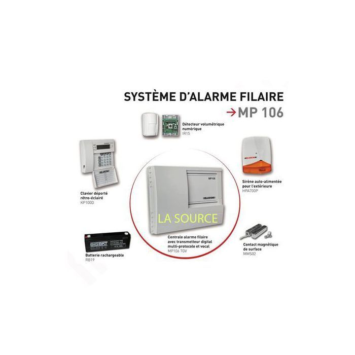 Elkron KIT ALARME FILAIRE  POUR SÉCURITÉ 100%