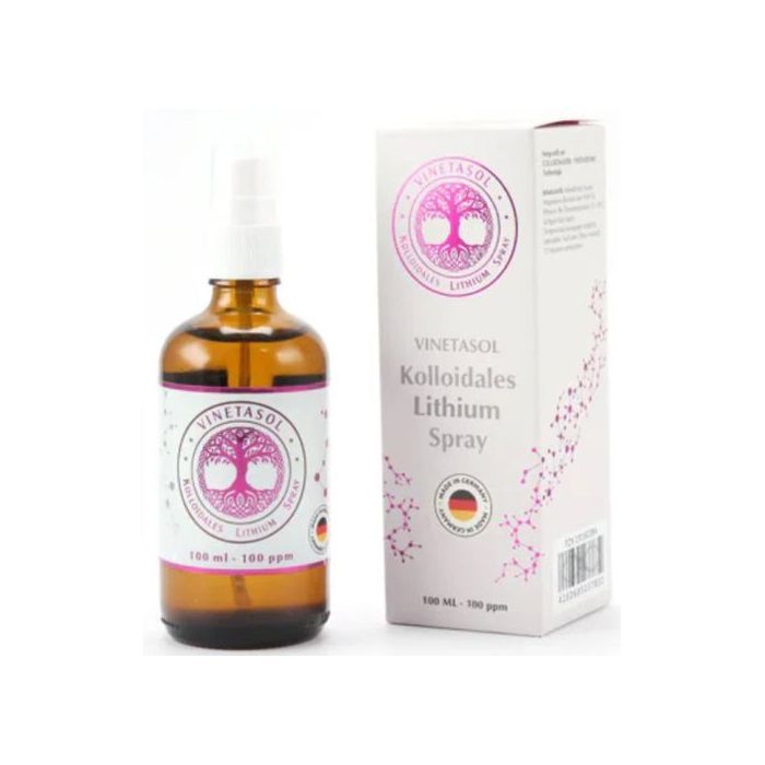 Lithium Colloïdal spray 100ppm 100ml - technologie COLLOIDMASTER VINETATRONIC - Made in GERMANY
