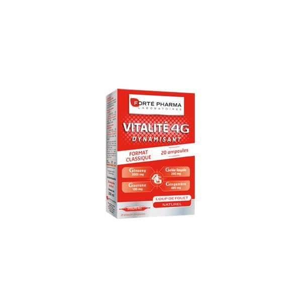 Forté Pharma Vitalité 4G Dynamisant 20 ampoules + 10 offertes