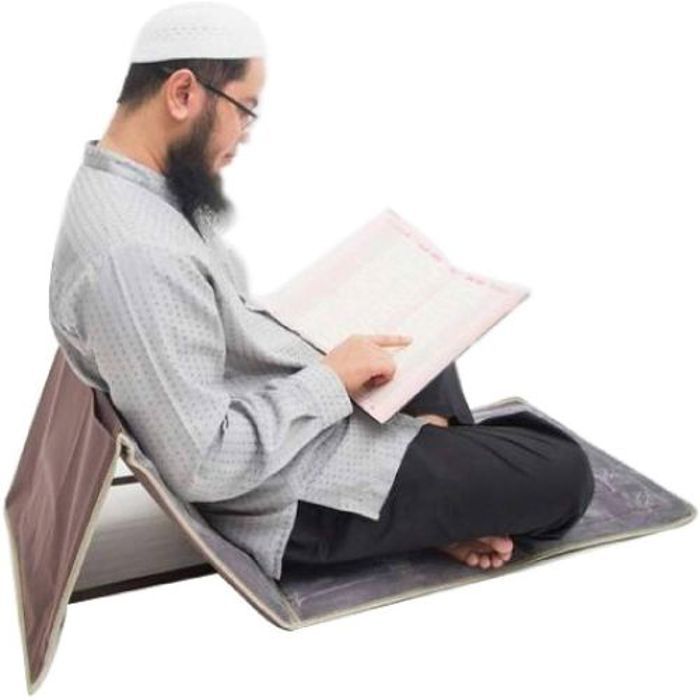 Tapis de Prière Pliable Dorsal avec Dossier