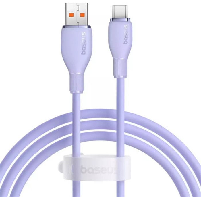 Câble de Charge Rapide - Baseus - Pudding Series - USB vers Type-C - 100W - 1,2 m - Violet