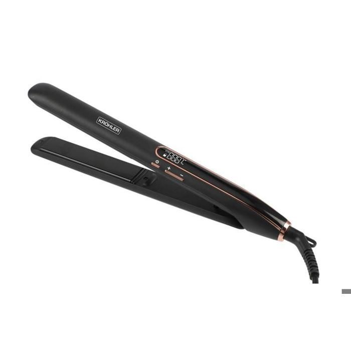 Lisseur cheveux - KRÖHLER - Céramique - Plaques flottantes - Temps de chauffe rapide - Design ergonomique