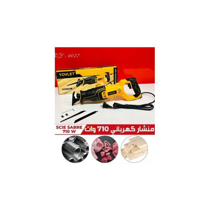 YOVLET Scie Sa-bre Electrique 900W, Scie alternative Usage universel, Scie avec 3 Lames