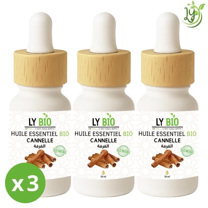 Huile essentielle - LYBIO - Cannelle - 10ml - Lot de 3 - Antibactérienne et aphrodisiaque