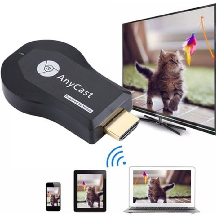 Anycast M9 Plus Clé WiFi TV Dongle DLNA HDMI Linux 128 Mo Miracast Dual Core