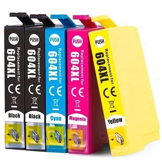 604XL Paket med 5 bläckpatroner kompatibla med EPSON 604 XL Pineapple för Epson 604 XP2200 XP2205 patron