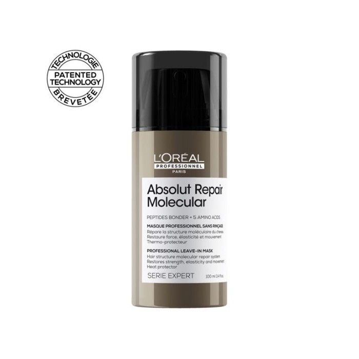 Masque capillaire - L'OREAL PROFESSIONNEL - ABSOLUT REPAIR - SANS RINCAGE - 100 ML - Cheveux abîmés