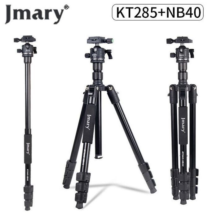 Jmary Trépied Professionnelle compact et stable pour vos photos et vidéos KT285+NB40