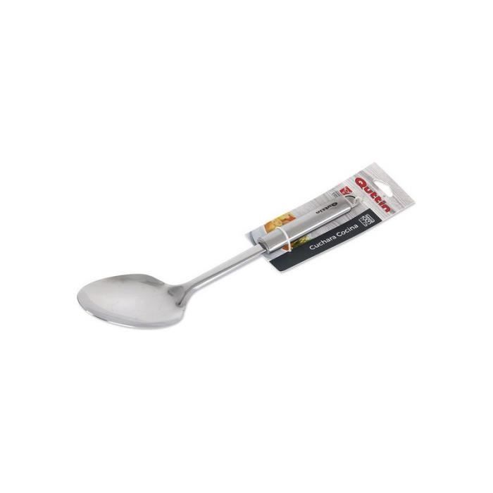 Louche - Quttin - 33 cm - Acier inoxydable - Argent - Pratique pour servir des soupes