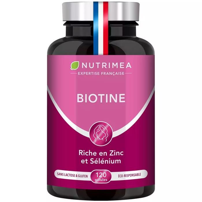 Biotine B8, Riche en zinc et sélénium, 120 gélules - Made in France