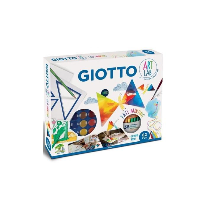 Jeu de peinture - GIOTTO - Set Easy Painting - Aquarelle et coloriage - Pour enfants à partir de 5 ans