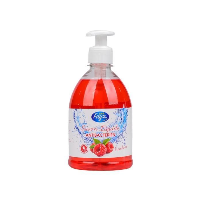 FAYZ, SAVON MAIN FRAMBOISE , FLACON PLASTIQUE 500