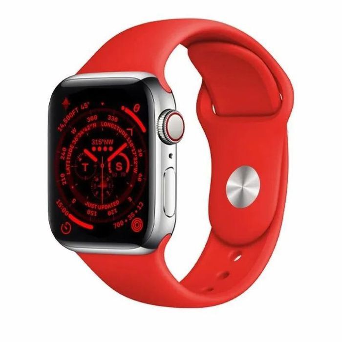 Bracelet silicone iWatch - Tailles 44mm, 45mm, 49mm - Modèles Ultra 2, Series 7, 6, 8, 9, SE