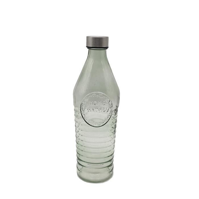 Bouteille d’eau en verre - GENERIC - 1L - Couvercle pratique - Hydratation stylée - Idéale pour sorties