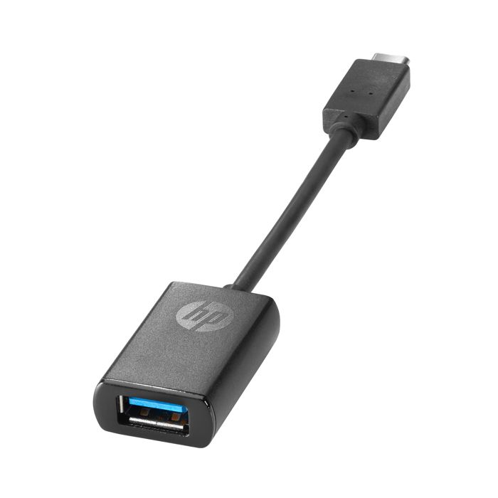 Adaptateur HP USB-C vers USB 3.0 - Noir - Permet de connecter des périphériques USB 3.0 à un port USB-C