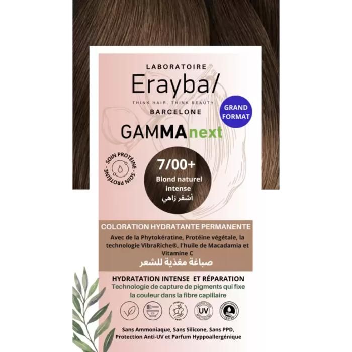 Coloration Gamma Next 7/00+ Blond Naturel Intense Erayba 7/00+ 60ml