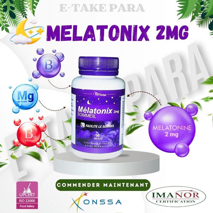 MELATONIX SOMMEIIL, MELATONINE 2MG