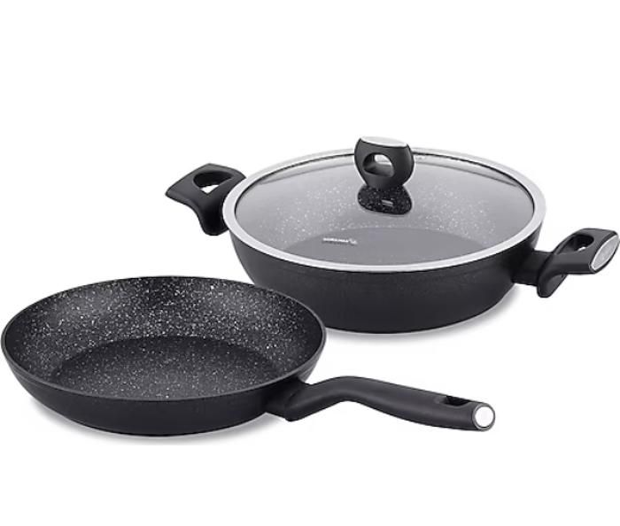 KORKMAZ NORA Batterie de cuisine antiadhésive 3 pièces