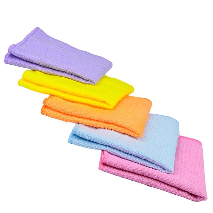 LOT 5 CHIFFONS EN MICROFIBER 30X30 CM