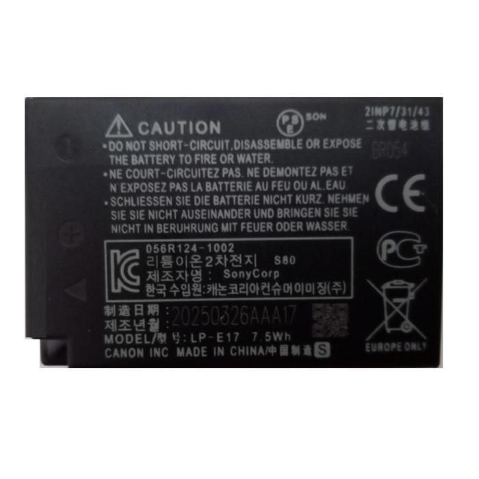 Digital Batterie pour appareil photo reflex numérique 7.2V LP-E17 pour Canon EOS M3 M6 200D