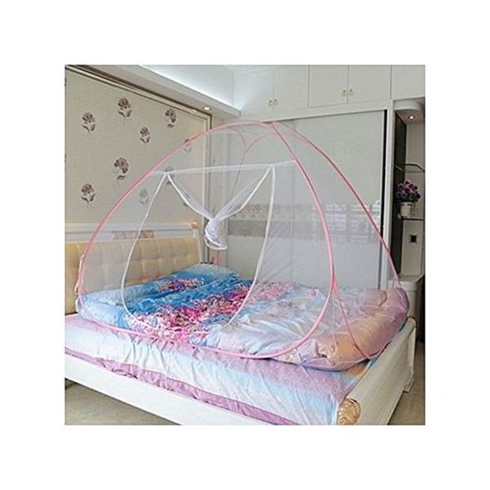 Camping tente lit moustiquaire avec porte style IN/OUT