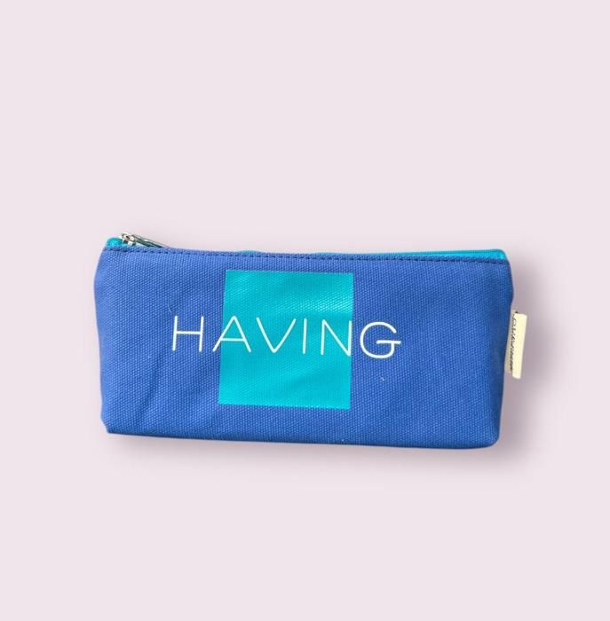 Square and happy pencil case