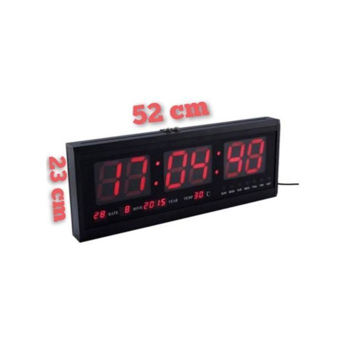 Digital clock avec thermomètre calendrier réveil 52 cm/23 cm