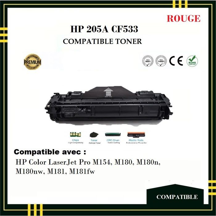 Toner - HP - 205A CF533 - Magenta - Compatible -