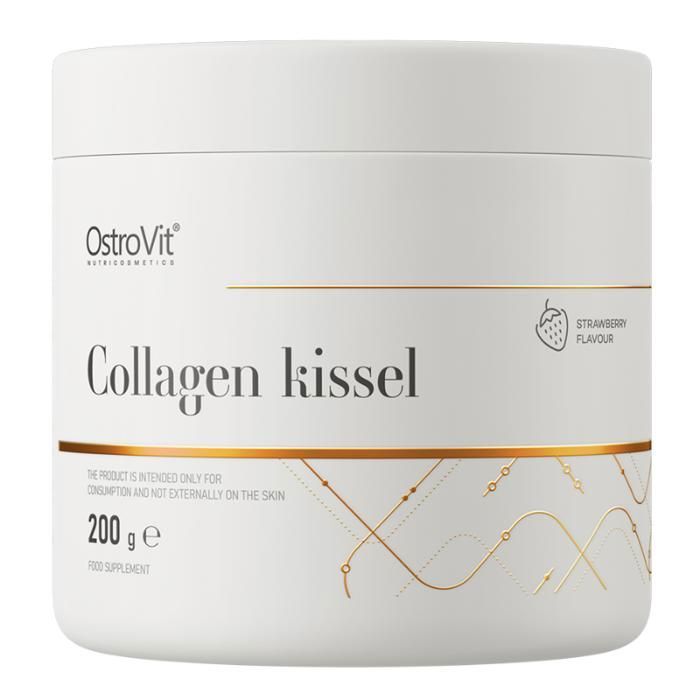 Collagen Kissel 200 g Strawberry - Collagène avec Vitamines A, C & E, Peau & Articulations