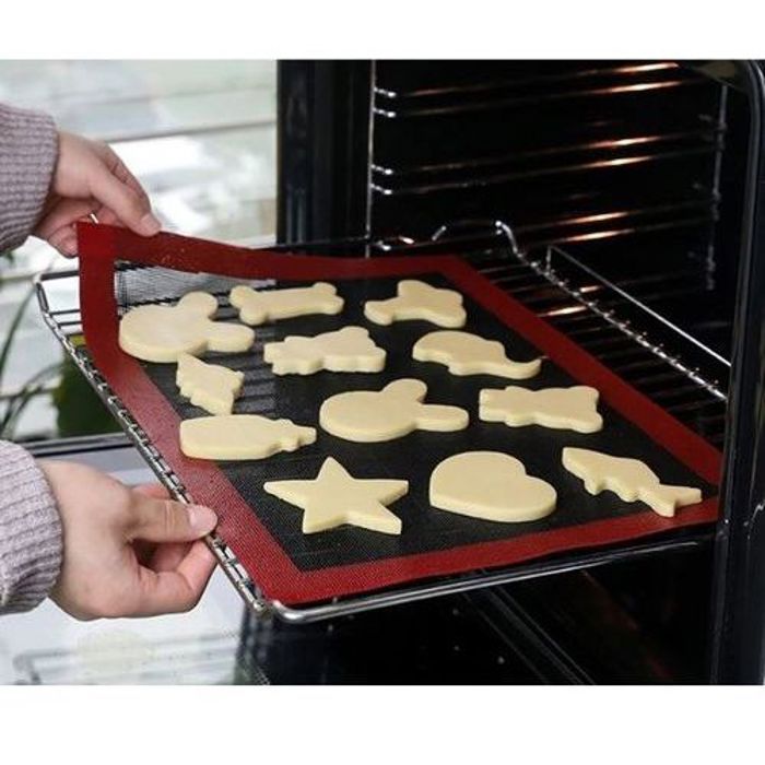 Tapis de Four Antiadhésif En Silicone Pour Cuisson des Biscuits Pain Macarons