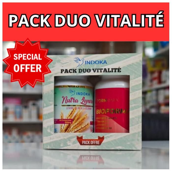 Indoka - Pack Duo Vitalité - Bioforma + Levure de Bière