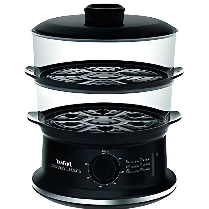 Cuiseur vapeur - TEFAL - VC140131 - Noir - 900W - Minuteur mécanique