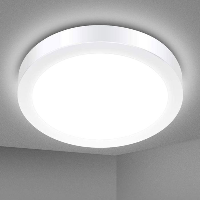 Plafonnier LED,18W, Lampe de Plafond LED Moderne Mince Rond Blanc Froid