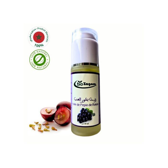 Huile Végétale - Naturel - Pépins de Raisin - 50ml - Antioxydante - Hydratante - Réparatrice