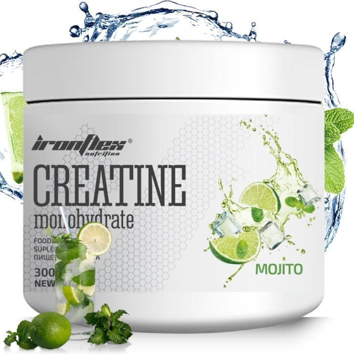 Creatine Monohydrate 300 g Mojito - 4560 mg de Créatine + Taurine et Vitamine B6