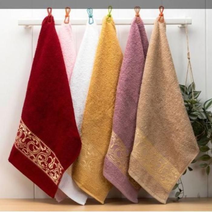 Serviettes de bain - Non spécifié - Kit de 4 - Coton - 40x70 cm - Couleurs variées(Couleur aléatoire)